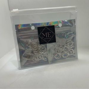 70 Pcs Jewelry for Braids, Hair Dreadlock, Metal Silver Rings Cuffs